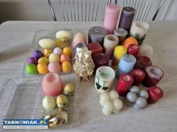 Świece, świeczki, ogarki nowe, używane  ok. 9kg - Obrazek 1