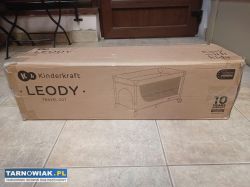 Łóżeczko turystyczne Kinderkraft LEODY Szare - Obrazek 2